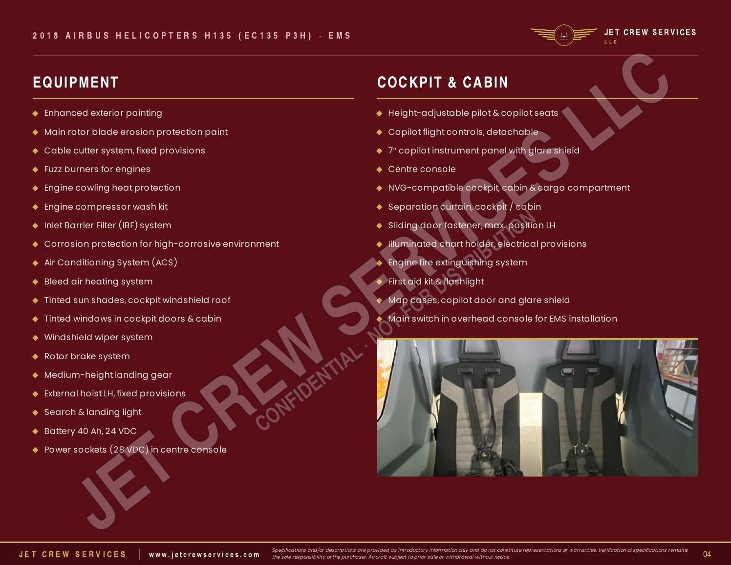 2018 Airbus H135 P3H specification, page 4 of 12