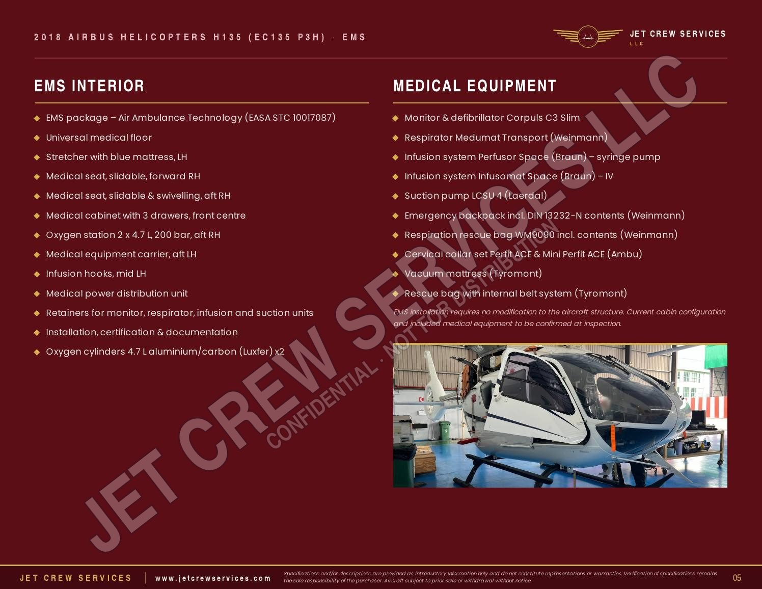 2018 Airbus H135 P3H specification, page 5 of 12