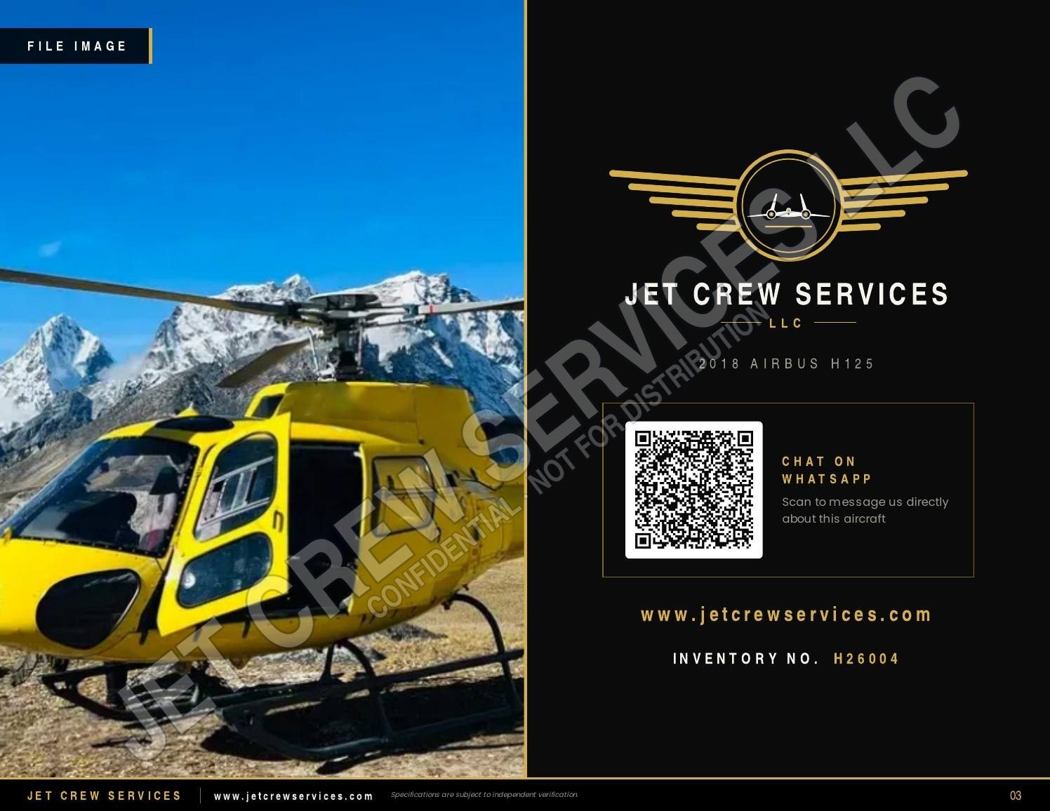 2018 Airbus H125 specification, page 3 of 3