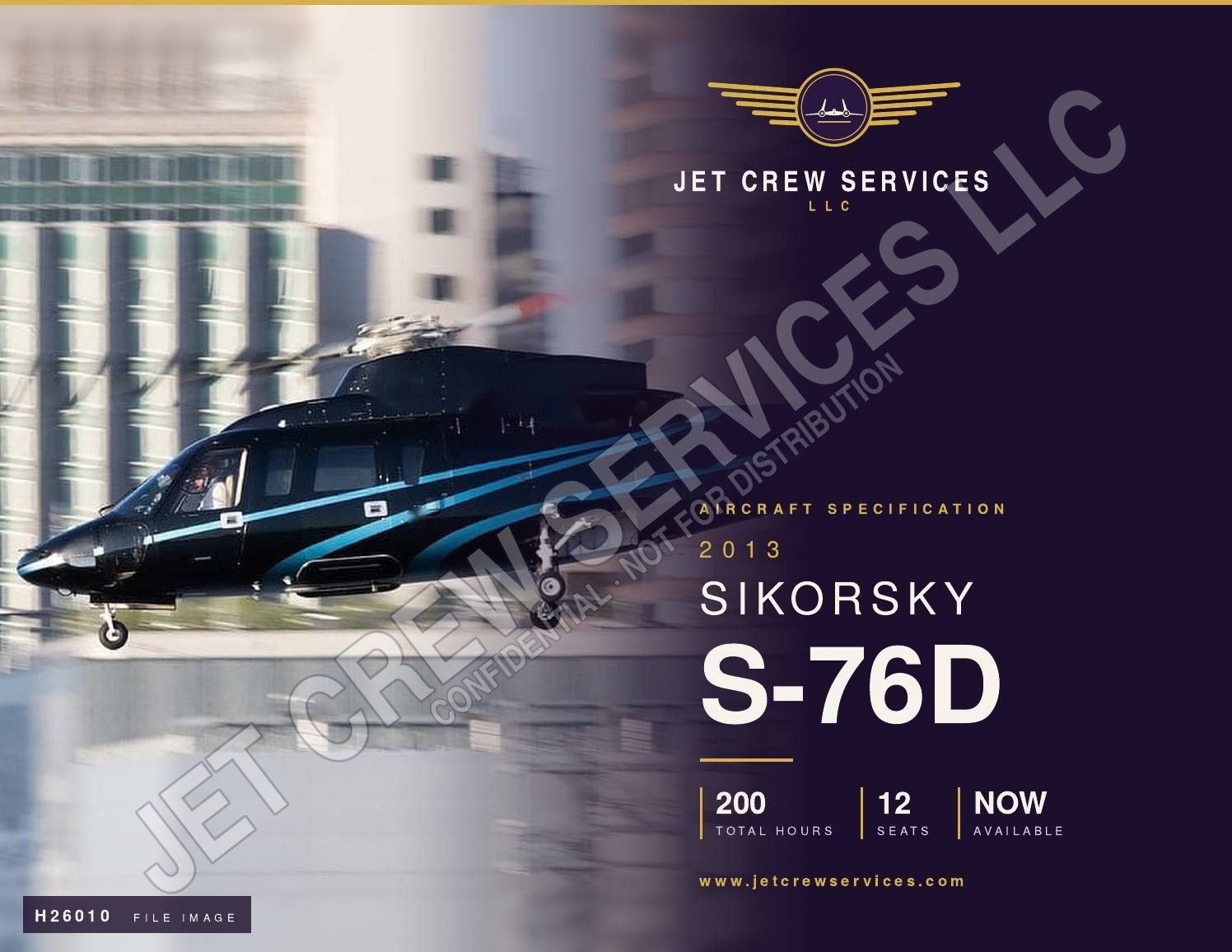 2013 Sikorsky S-76D specification, page 1 of 4