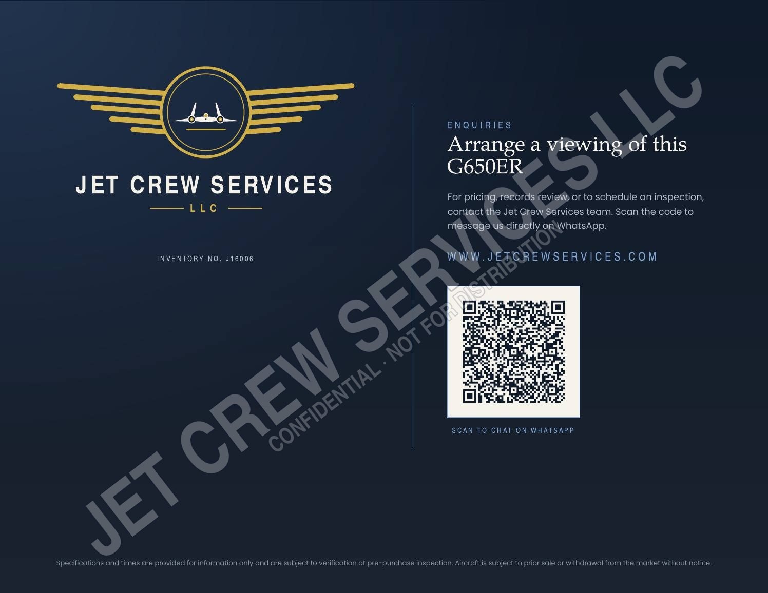 2021 Gulfstream G650ER specification, page 10 of 10