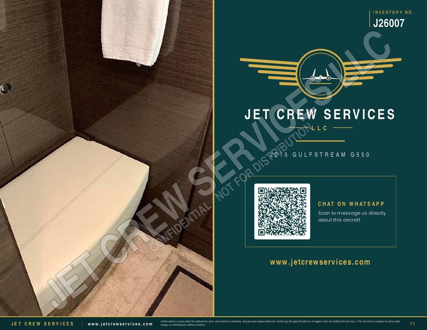2015 Gulfstream G550 specification, page 11 of 11