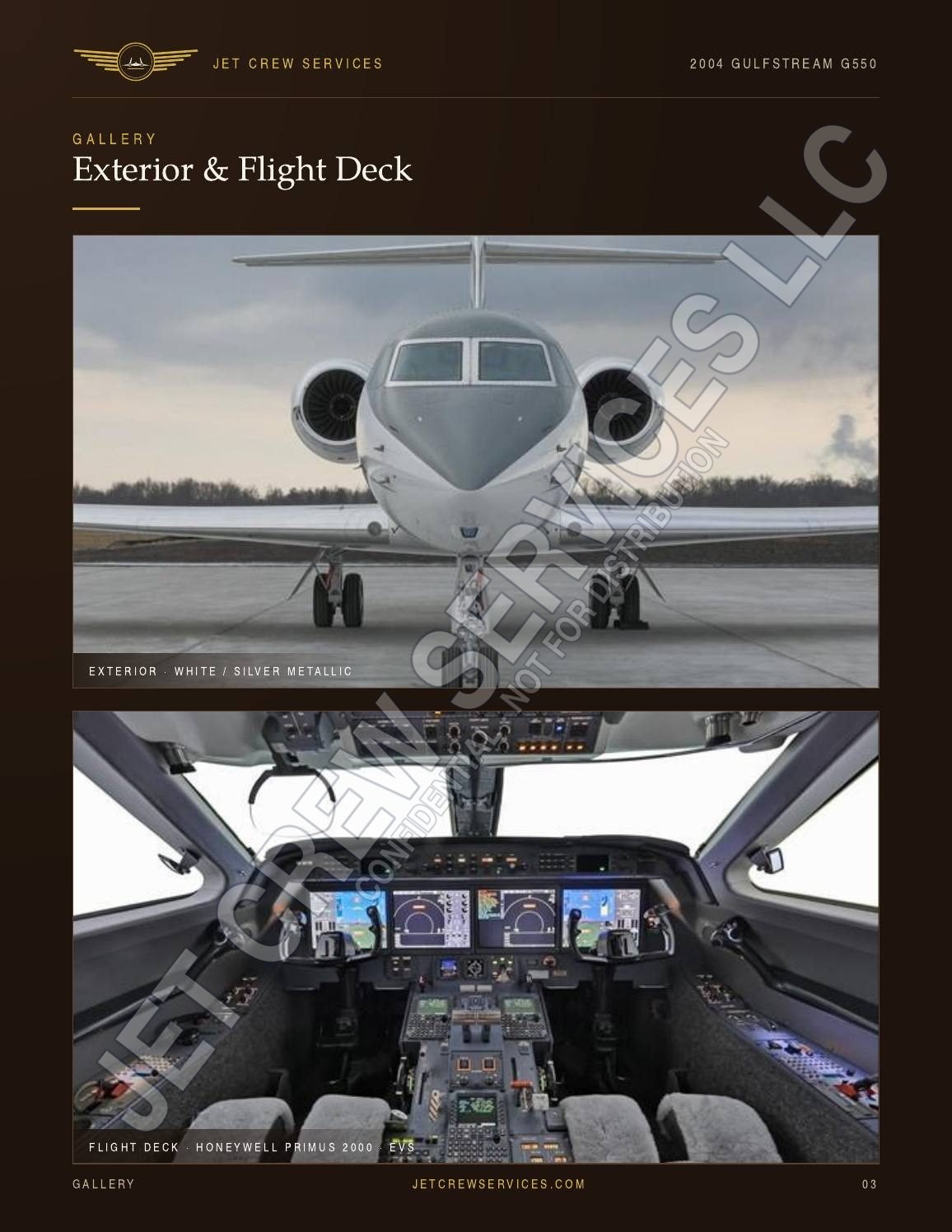 2004 Gulfstream G550 specification, page 3 of 7