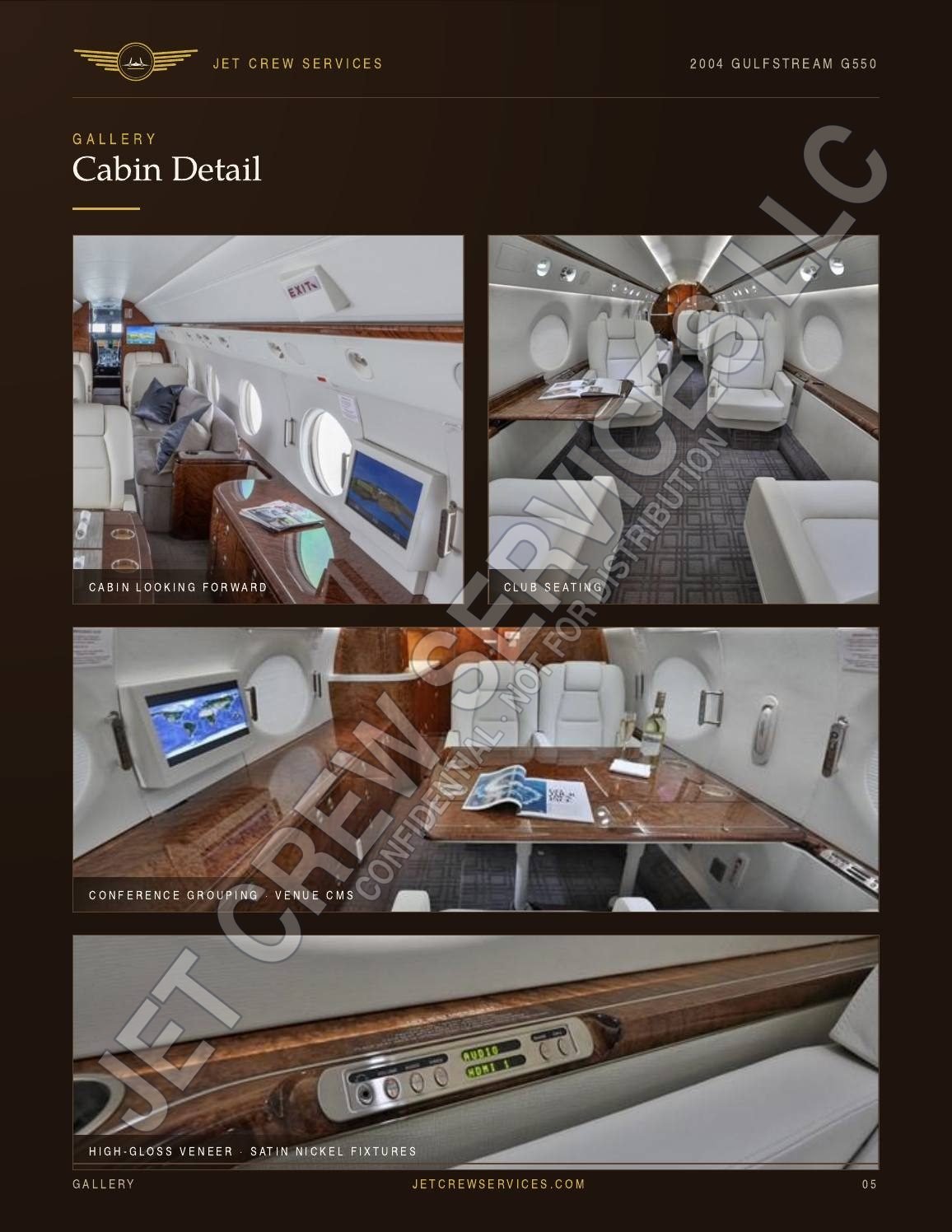2004 Gulfstream G550 specification, page 5 of 7