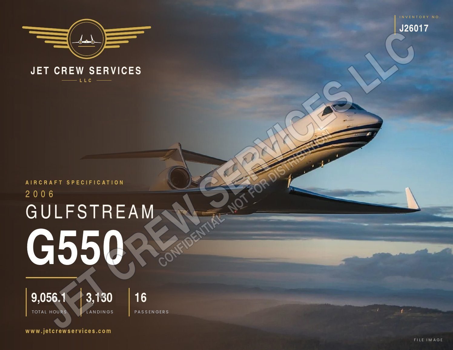 2006 Gulfstream G550 specification, page 1 of 9