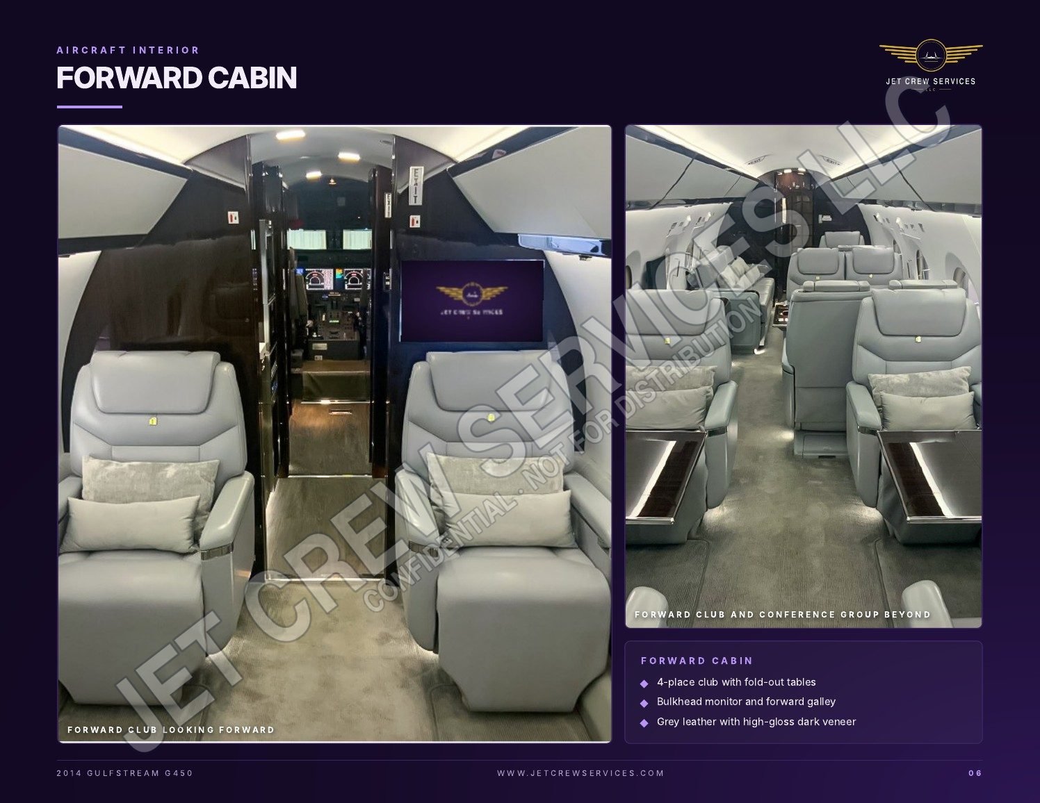 2014 Gulfstream G450 specification, page 6 of 8